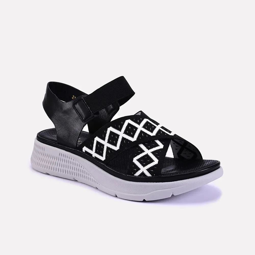 Sabrina Black Soft Casual Sandals 0421298