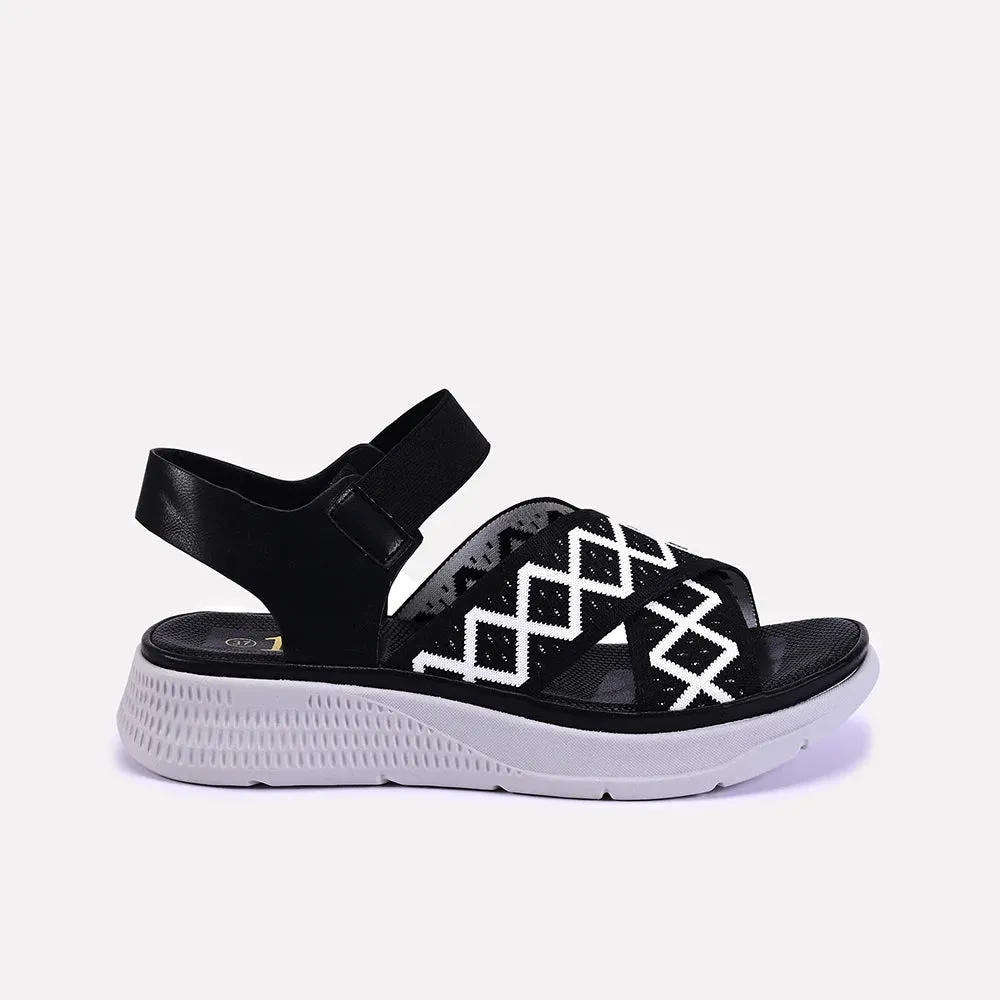 Sabrina Black Soft Casual Sandals 0421298