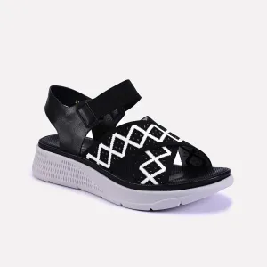 Sabrina Black Soft Casual Sandals 0421298