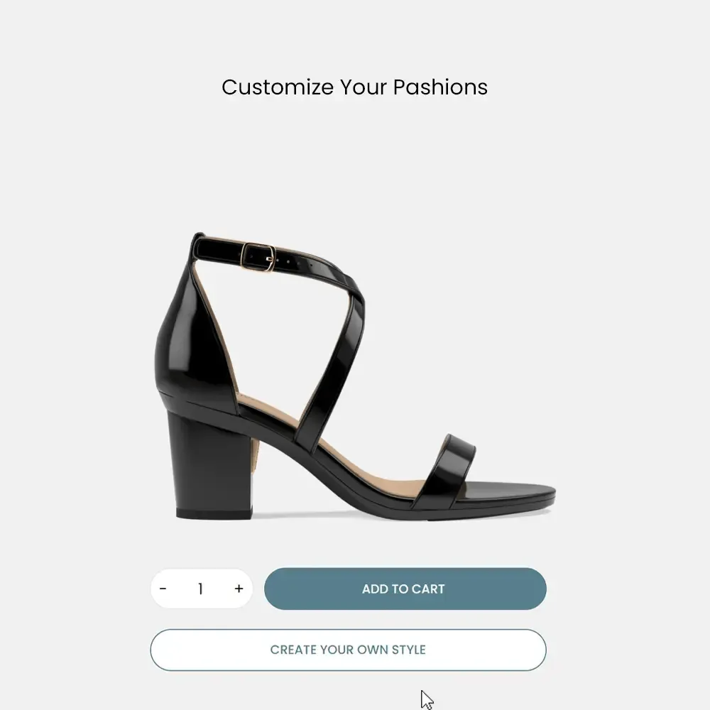 The Sandal - Coal Patent   Block Heel Kit 3 Coal